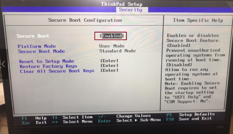 联想ThinkPad E480安装系统教程