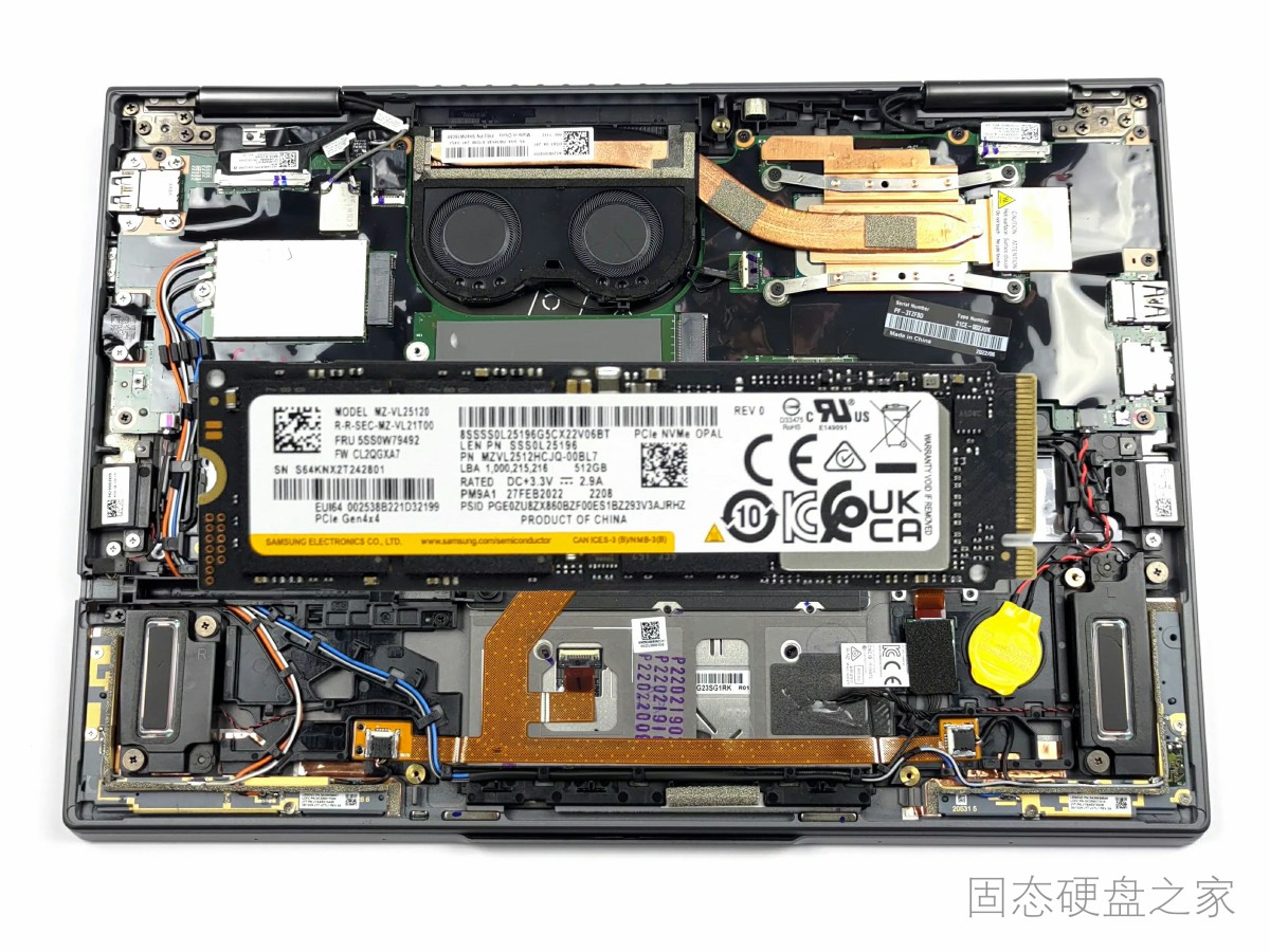 联想 ThinkPad X1 Yoga Gen 7 -固态硬盘三星PM9A1 512GB