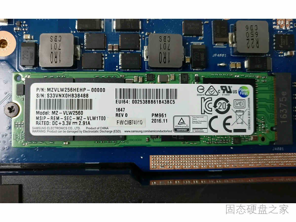 华硕 ROG GL702V 固态硬盘M.2 PCIE 3.0 三星PM 961
