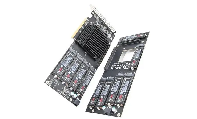 Apex Storage 推出 M.2 扩展卡—X21：最大支持21张固态硬盘