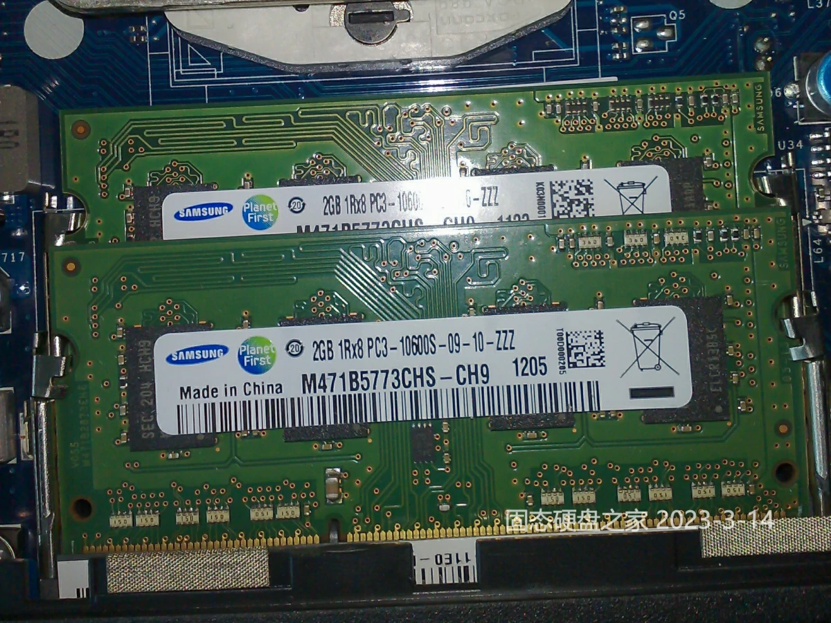 联想G470 三星 DDR3 1333MHZ 2GB内存条