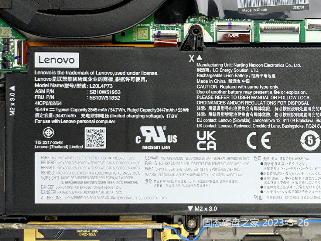 联想 ThinkPad X13 Gen 3 电池