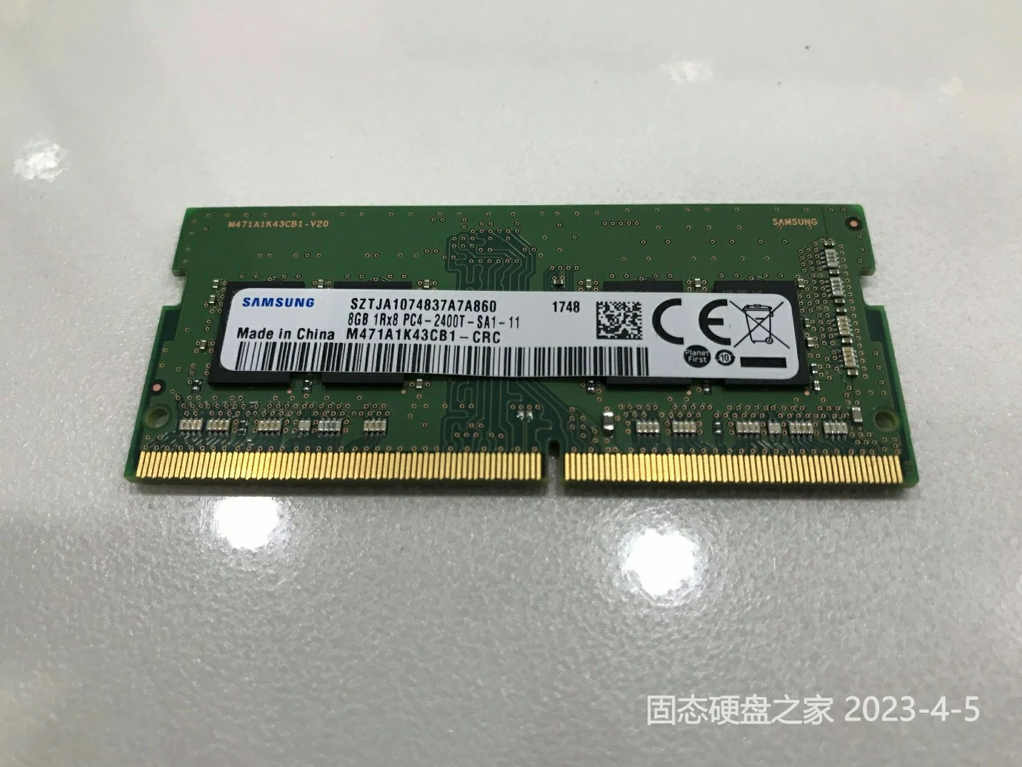 联想 ThinkPad E480 三星DDR4 2400MHZ内存条