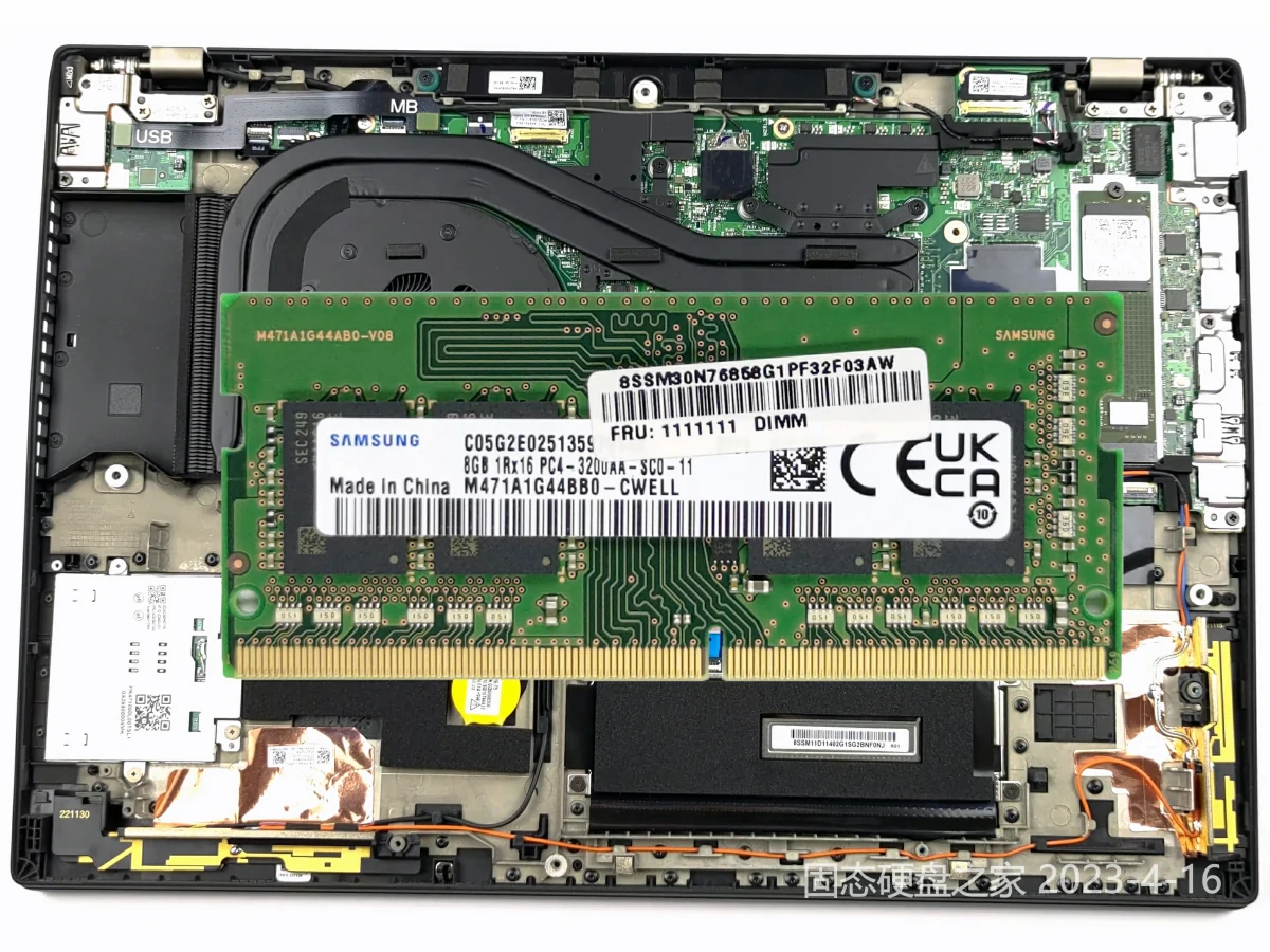 联想ThinkPad P16s 内存三星DDR4 3200MHZ 8GB