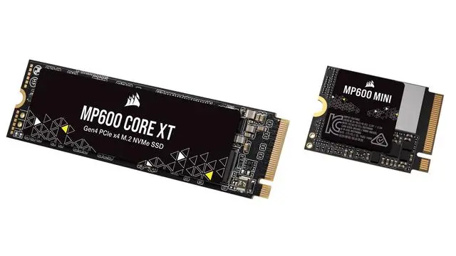 海盗船推出 MP600 MINI和MP600 CORE XT M.2 NVMe固态硬盘