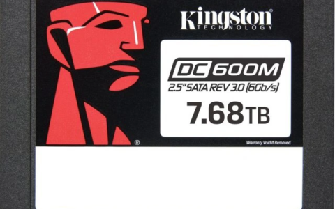 金士顿推出 DC600M 企业级固态硬盘：最高写入速度 530 MB/s