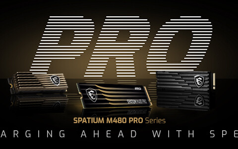 微星发布SPATIUM M480 PRO PCIe 4.0 固态硬盘：PCIE 4.0性能天花板