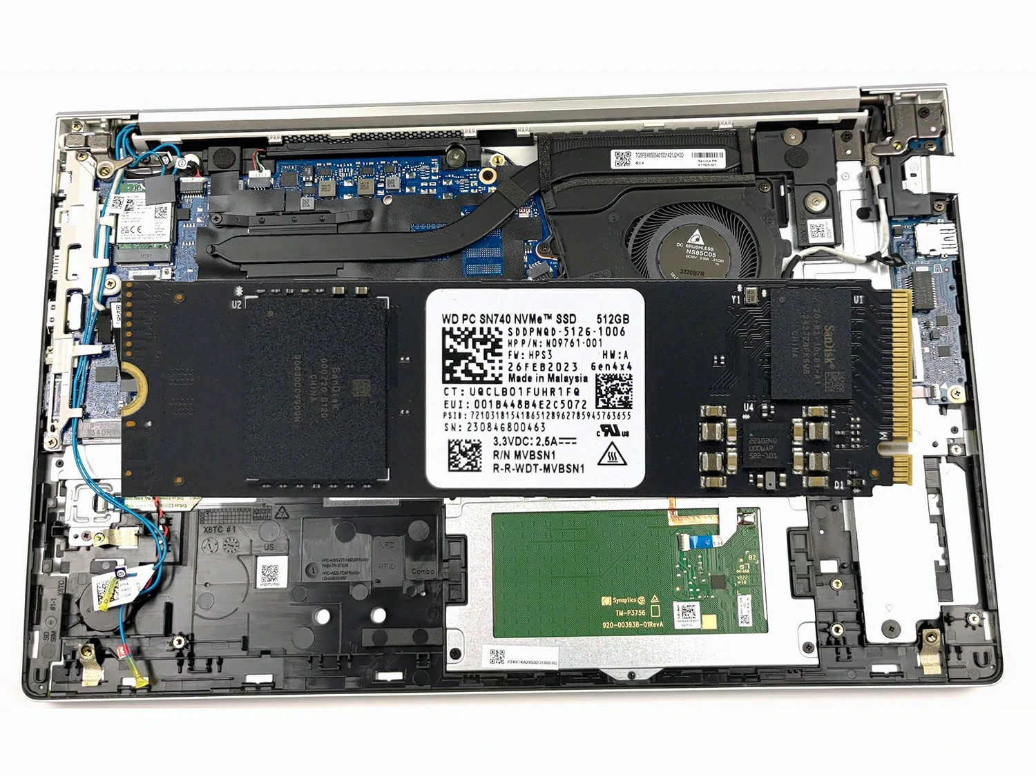 惠普ProBook 450 G10 固态硬盘 WD SN750 512gb固态硬盘