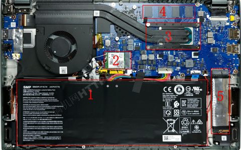 宏碁 Swift 5 Pro（SF514-55GT）拆机升级M.2 PCIE固态硬盘