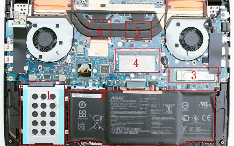 华硕ROG Strix GL502拆机加装固态硬盘和内存条