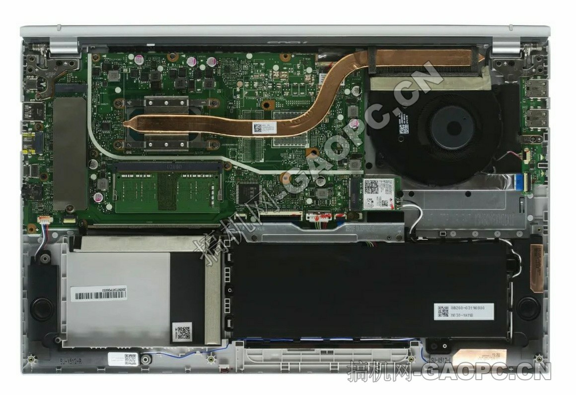 华硕VivoBook15s 拆机-内部结构