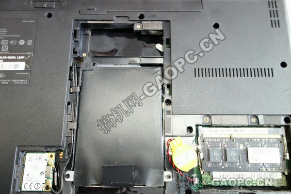 联想ThinkPad E420拆机-机身内部硬件排布