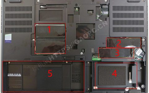 联想ThinkPad P52拆机升级固态硬盘和内存条