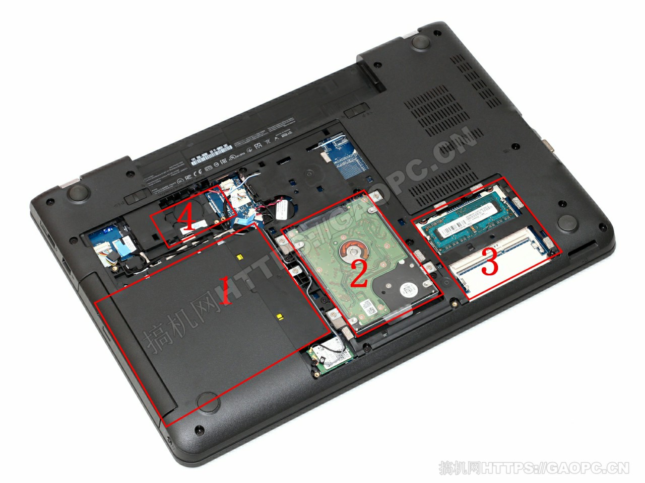 联想thnkpad E550机身内部硬件排布