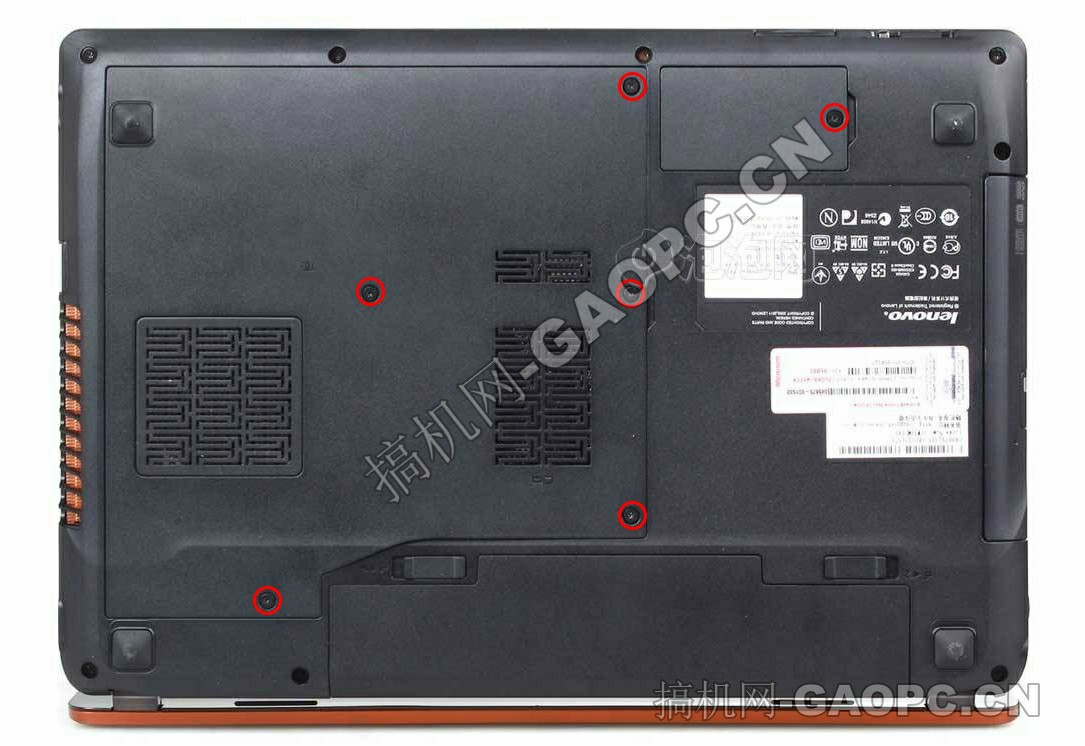 联想Lenovo IdeaPad y470加装MSATA固态硬盘和内存条