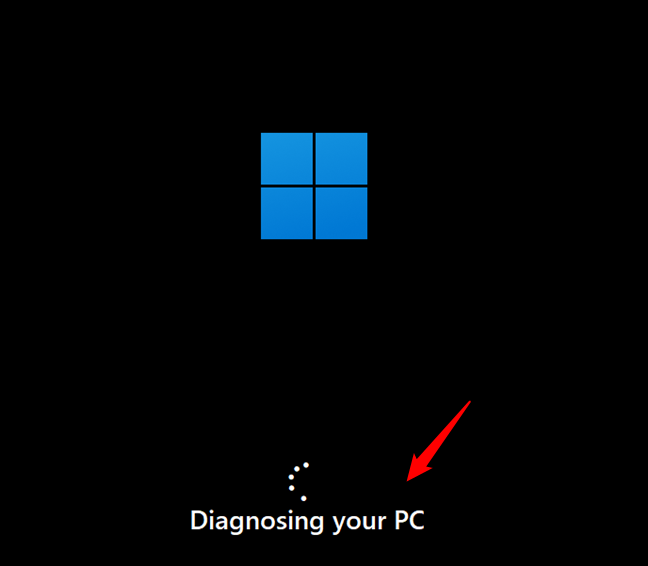 Windows 11 正在诊断您的 PC