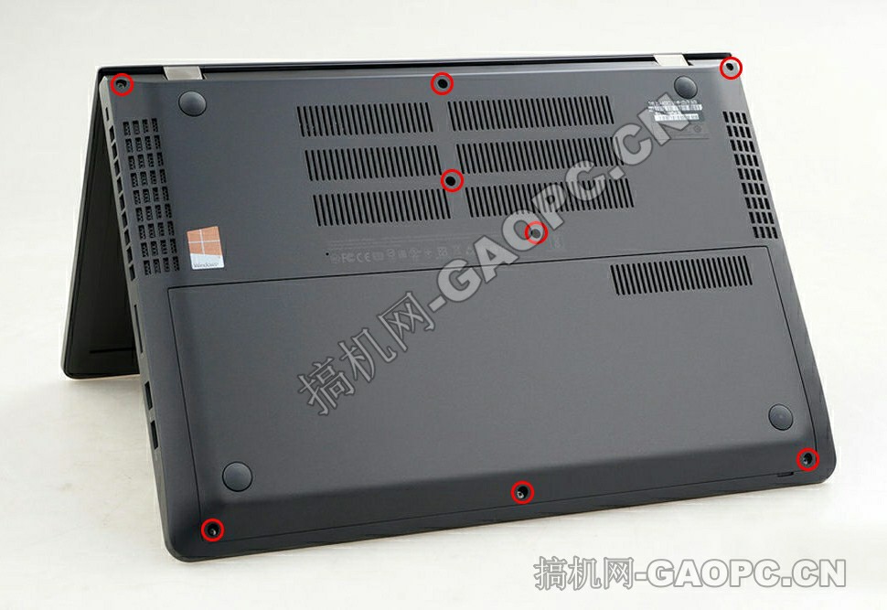 ThinkPad 黑将 S5 E570P拆机-背面螺丝