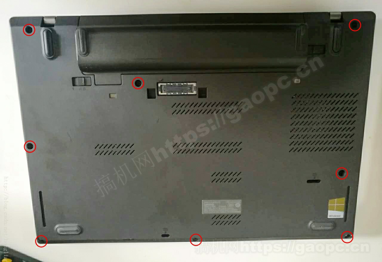 ThinkPad T460P拆机-背面螺丝