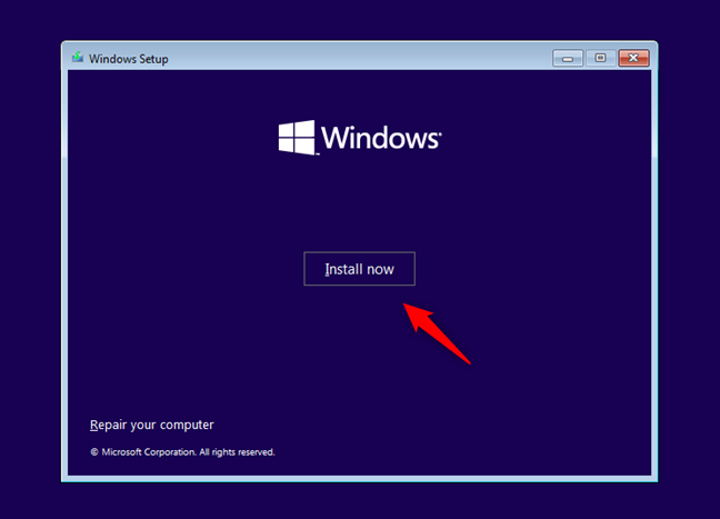 正常安装 Windows 11