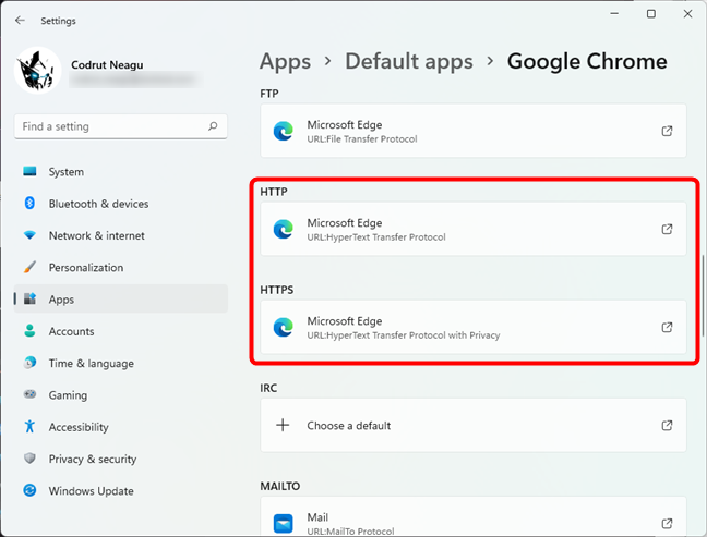 How to change the default browser in Windows 11