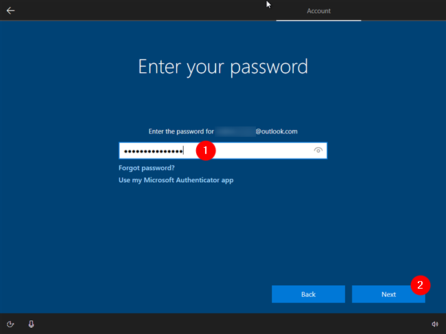 Windows 10安装程序要求您提供Microsoft帐户的密码
