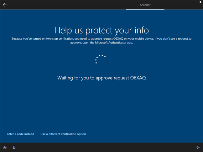 使用Microsoft Authenticator确认您的身份